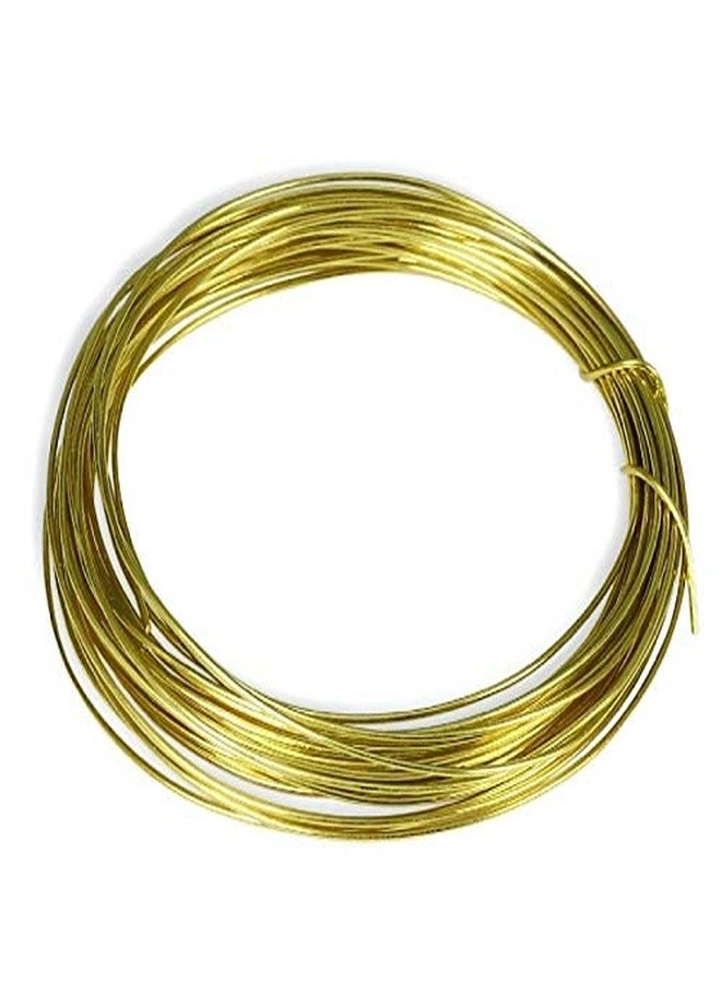 ART IFACT 10 Meters Brass Wire - 19 Gauge (1.016 mm Diameter) - Golden Wire for Jewellery - DIY Jewellery & Artistic - Imitation Jewellery Part - Image 1